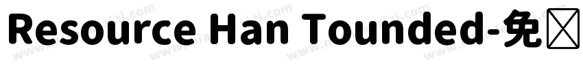 Resource Han Tounded字体转换